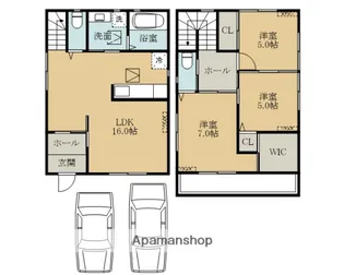大阪府岸和田市小松里町【一戸建】の間取り