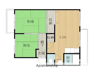 フラワリータウン二色の浜【4階】の間取り