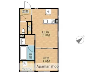 カルミアコート【201号室】の間取り