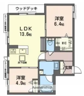 Raffina澤【1階】の間取り