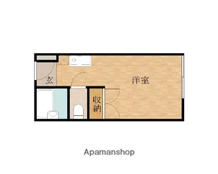 パレス磯上Ⅱ【106号室】の間取り