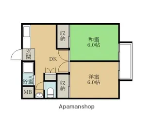 KRS旭【2階】の間取り