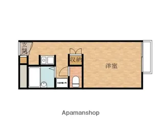 パレス磯上Ⅲ【207号室】の間取り