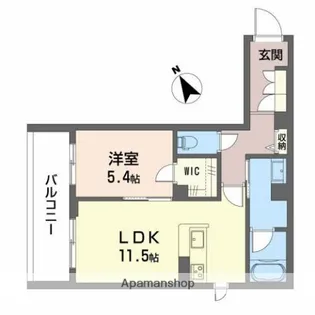 大阪府岸和田市西之内町【マンション】の間取り