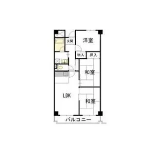 ヴェルテ岸和田【101号室】の間取り