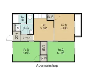 スペースメテオライトB【101号室】の間取り