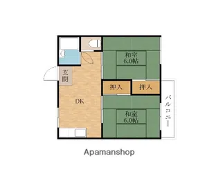 レインボー松本 A棟【2階】の間取り