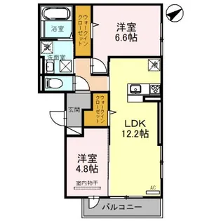 GRANDEL A棟【1階】の間取り