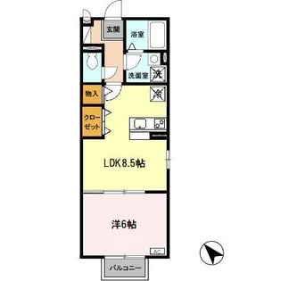 グランパルク・コーズ【2階】の間取り