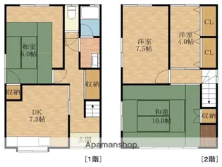 大阪府岸和田市池尻町【一戸建】の間取り