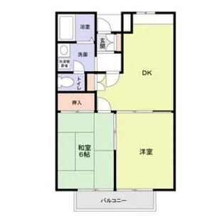 エステートピア阪口【105号室】の間取り