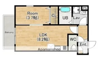 ジーメゾン岸和田ノース【2階】の間取り