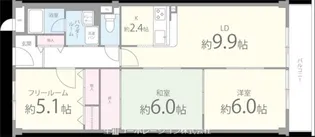 パール久米田【106号室】の間取り