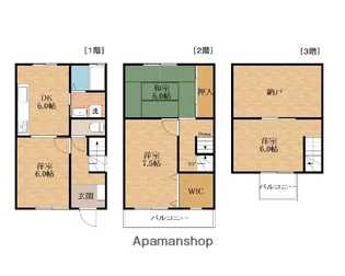 大阪府岸和田市藤井町1丁目【一戸建】の間取り