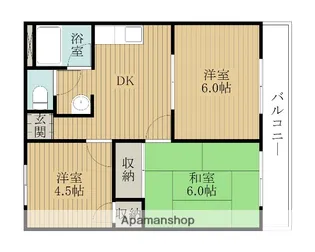煌 壱番館【301号室】の間取り