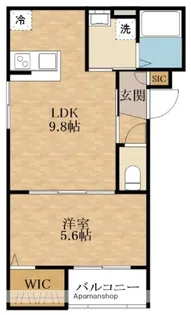 RAFFINE貝塚【3階】の間取り