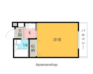 ヴェルナール若松【2階】の間取り