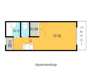 クリスタ久米田【102号室】の間取り