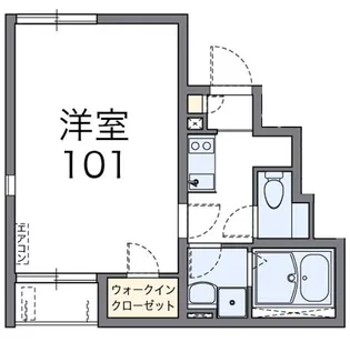 レオネクストスピカ【101号室】の間取り