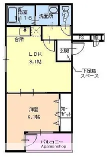 フジパレス幸栄【3階】の間取り