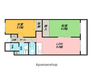 グリーンコート春木【3階】の間取り