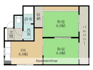 シャトー土生台【2階】の間取り