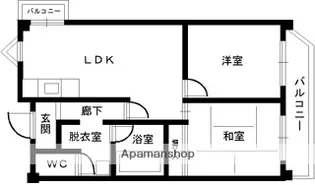 萬ビル【4階】の間取り