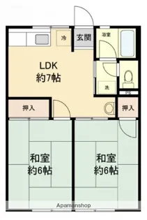 シティハイムなかじま【2階】の間取り
