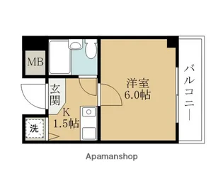 サンマンション加守【2階】の間取り