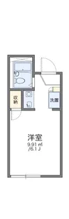 レオパレス千亀利【1階】の間取り