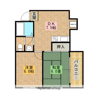 セントレージアーク大浜【202号室】の間取り