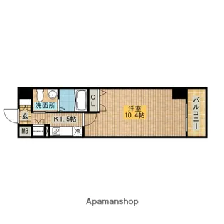 フェニックスレジデンス堺東【607号室】の間取り