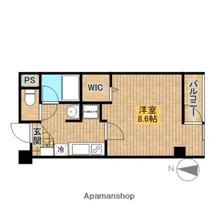 エクセル万代【4階】の間取り