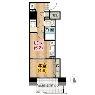 KMレジデンス堺東駅前【604号室】の間取り