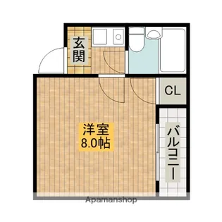 昭和通りハイツ【203号室】の間取り
