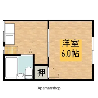 岩崎文化【201号室】の間取り