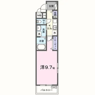 レッドパイン【3階】の間取り
