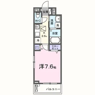 レッドパイン【1階】の間取り