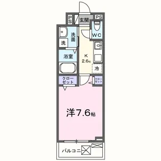レッドパイン【2階】の間取り