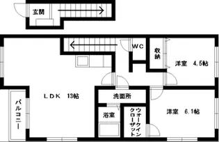 フレーベルハイツ【2階】の間取り