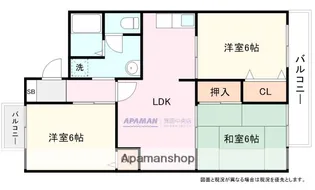 サニーハウス【1階】の間取り