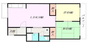 リバーサイド石澄【203号室】の間取り