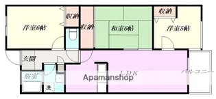 大阪府箕面市牧落3丁目【マンション】の間取り