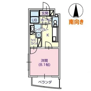 コモド・ポストI【207号室】の間取り