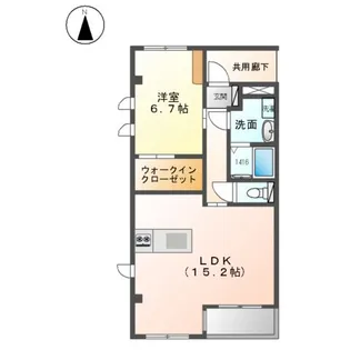 ソレイユ アオ【1階】の間取り