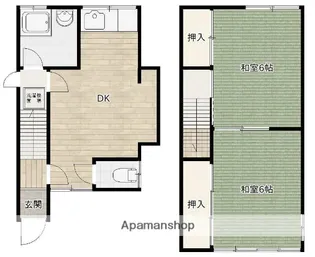 大阪府箕面市坊島4丁目【一戸建】の間取り