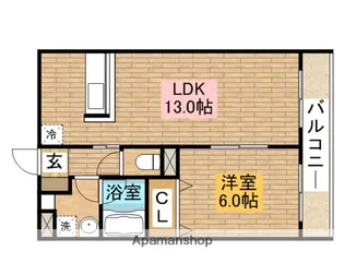 GREEN COAT【2階】の間取り