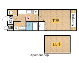 フジパレス ソレイユ クーシャン【206号室】の間取り