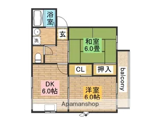 シュライクハイツ【205号室】の間取り