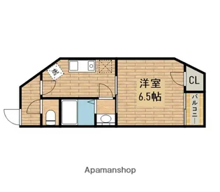 1Kの間取り画像